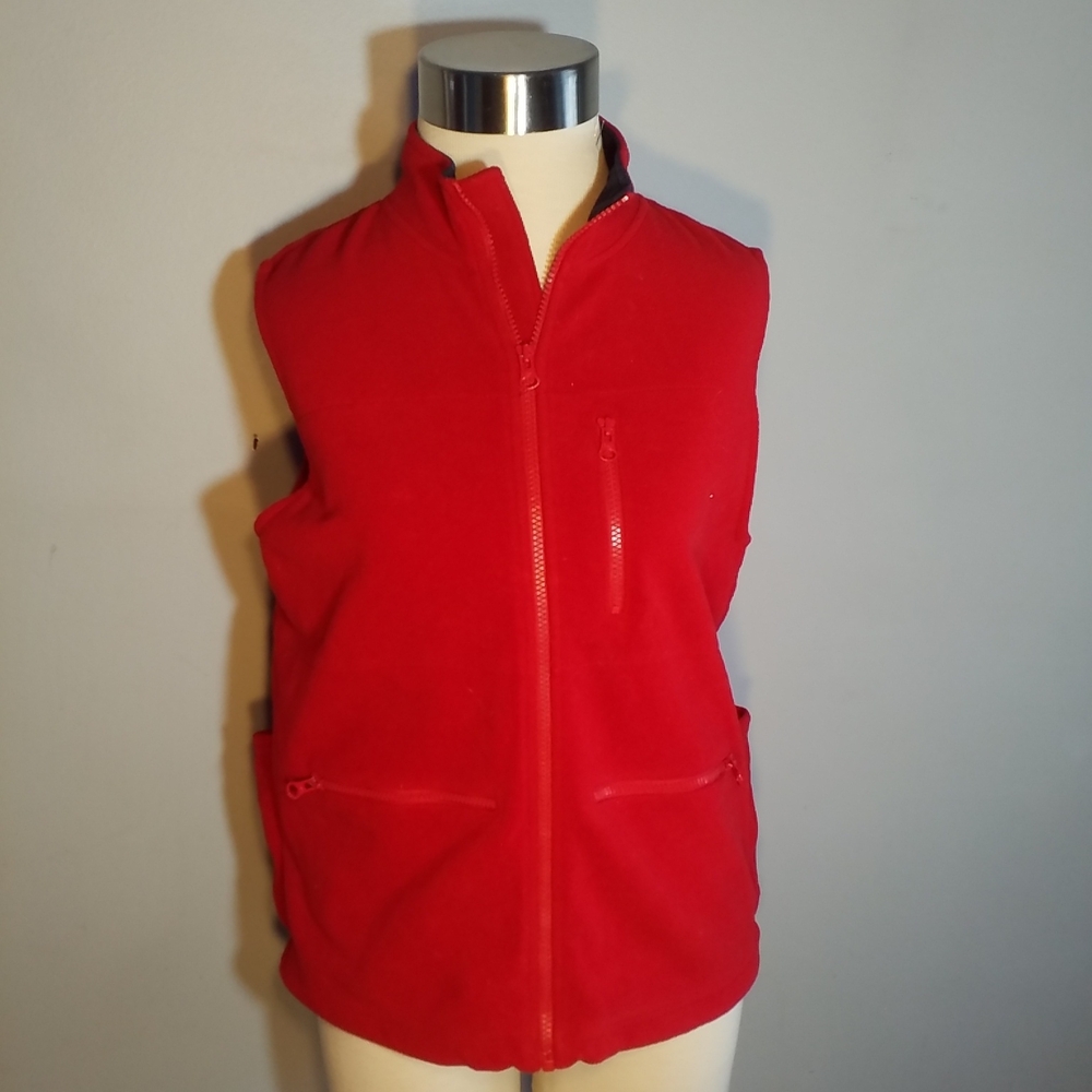 GAP Kids VEST XXL RED FLEECE Unisex